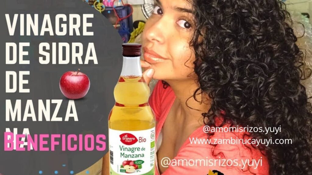 Beneficios del vinagre de sidra de manzana para cabello rizado