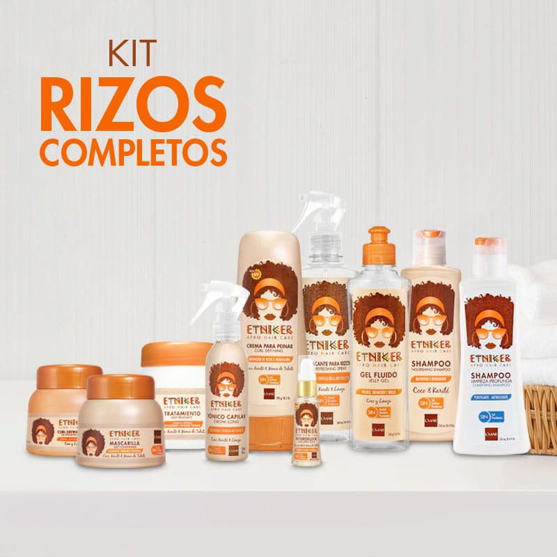 Kit ideal para cuidar y mantener el cabello rizado saludable